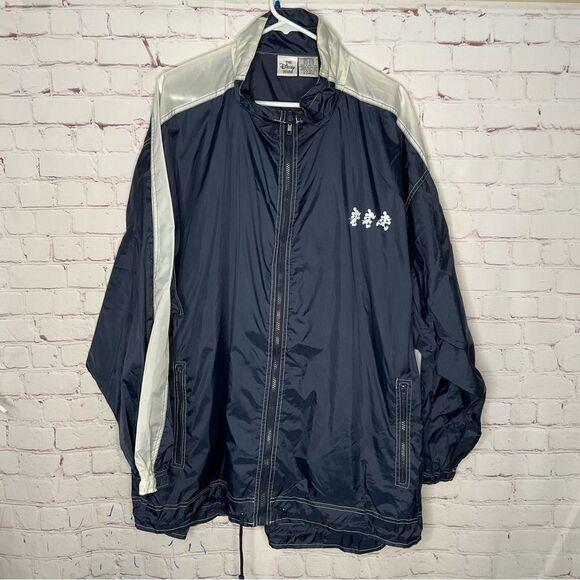 Vtg the Disney Store Mens Rain Jacket Lightweight Windbreaker Navy X Large - Picture 6 of 7